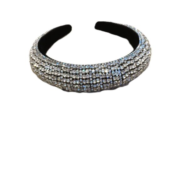 White Rhinestone Headband. New - Picture 4 of 6